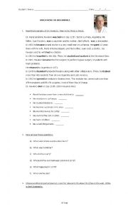 English Worksheet: Dr Ren Favaloro