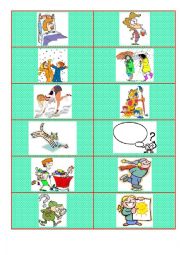 Action verbs. Flashcards. Part 6.