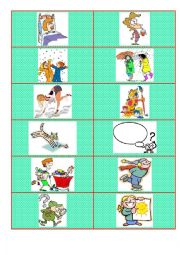 English Worksheet: Action verbs. Flashcards. Part 6.