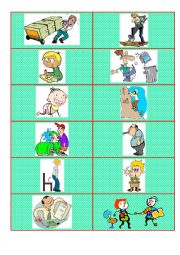 English Worksheet: Action verbs. Flashcards. Part 7.