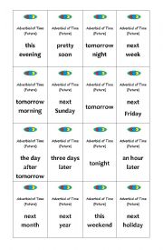 English Worksheet: Adverbs of time future