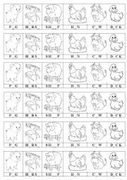 English Worksheet: Farm Animals