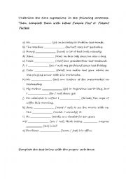 English Worksheet: Simple Past X Present Perfect