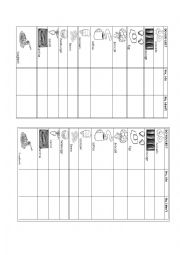 English Worksheet: FOOD ACTIVITY