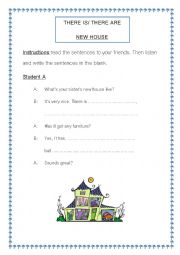 English Worksheet: there is there are