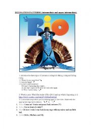 English Worksheet: Intonation patterns - RIO (2011) + adjectives (upper int)