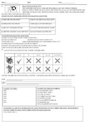 English Worksheet: 6th grade