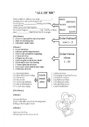 English Worksheet: All of me