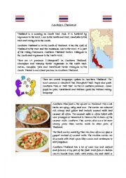 English Worksheet: Southern Thailand Reading Comprehension 