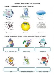 Winter: the weather and activities