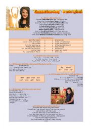 English Worksheet: Song: Summer love song - Brooke Hyland