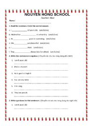 English Worksheet: Present Simple