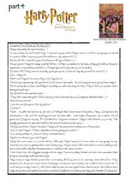 English Worksheet: Harry Potter and the Philosophers Stone