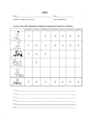 English Worksheet: adverbs of frequency