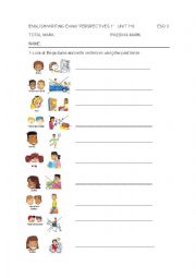 English Worksheet: writing past simple regular verbs