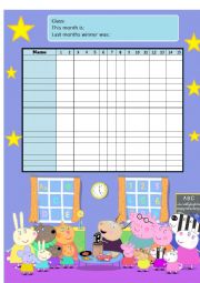 English Worksheet: Class Behaviour chart