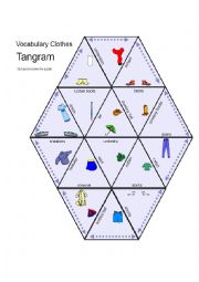 Puzzle Tangram Clothes
