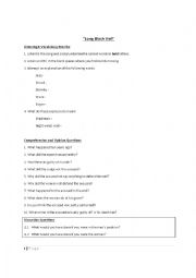 English Worksheet: Long Black Veil