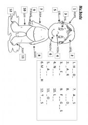 English Worksheet: MY BODY