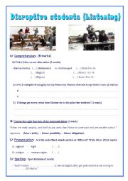 English Worksheet: How to discipline unruly pupils (Listening)