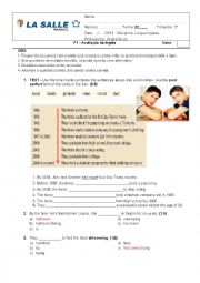 English Worksheet: Test Past Perfect X Past Perfect Continuous