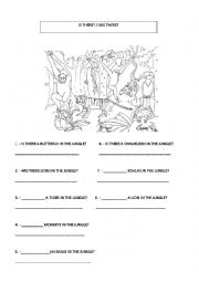 English Worksheet: Is there? - Are there?
