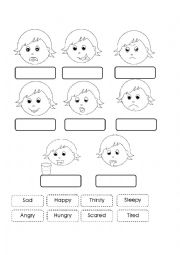 English Worksheet: Felings