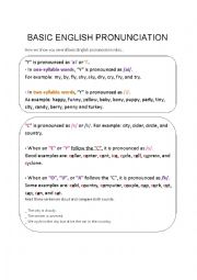 English Worksheet: Basic English pronunciation