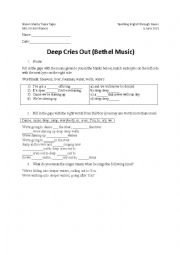 Deep Cries Out - Worksheet