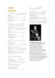 English Worksheet: Hey Jude - Beatles