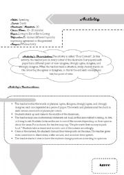 English Worksheet: the four corners