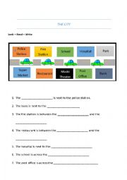 English Worksheet: The city