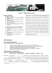 English Worksheet: Wayward Pines - Episode 1 worksheet (part 1)