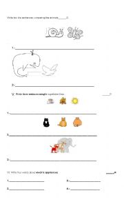 English Worksheet: COMPARISONS