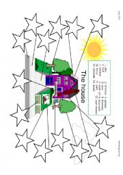 Vocabulary - The house - matching activity