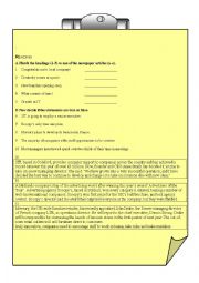 English Worksheet:                           technology 