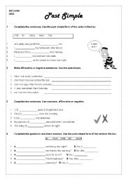 English Worksheet: Past Simple Practice