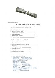 English Worksheet: ARTICLES - A and AN