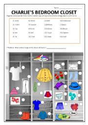 English Worksheet: Clothes Fun Activity! 