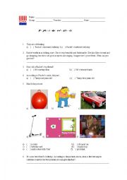 English Worksheet: Birthday - 