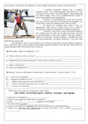 English Worksheet: Disabilities