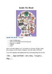 English Worksheet: Inside my head