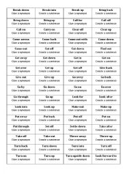 Phrasal Verbs game