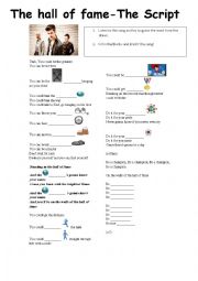 English Worksheet: The Hall of Fame