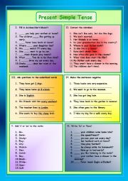 English Worksheet: Present Simple