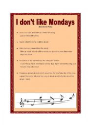 English Worksheet: Songs with a Message