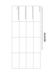 English Worksheet: Endangered animals research project