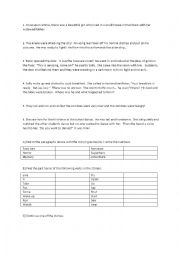 English Worksheet: Story-telling