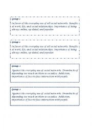 English Worksheet: Debate