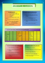 English Worksheet: Revision